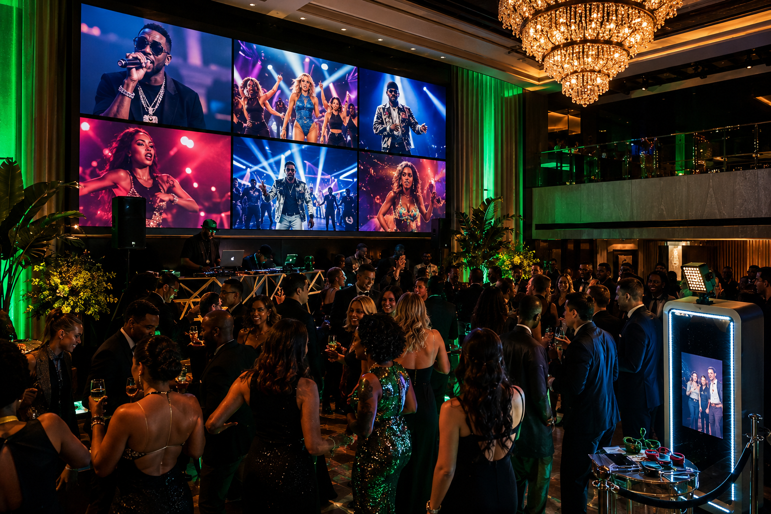 DJ and dancing at an event