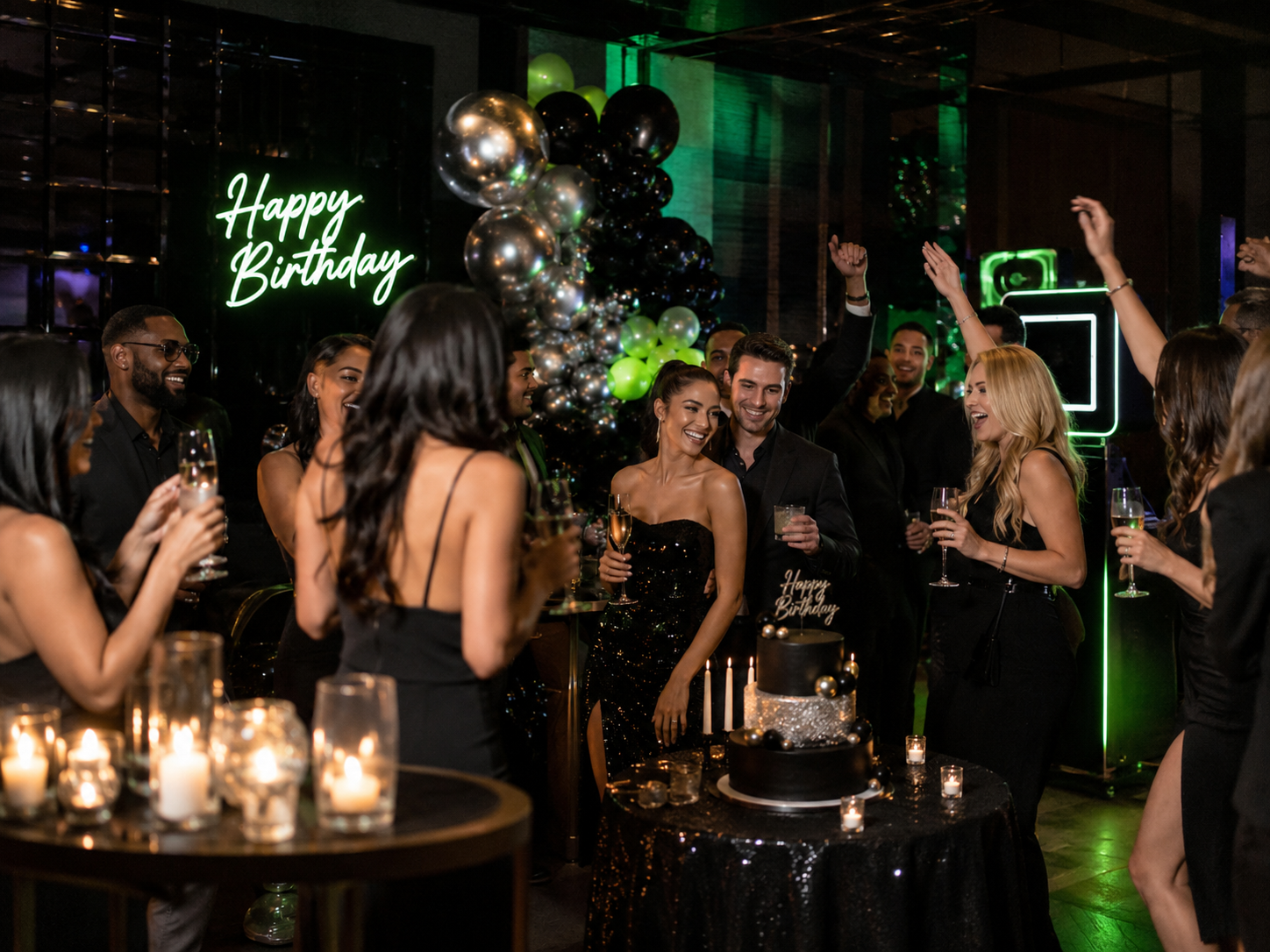 DJ and dance floor entertainment